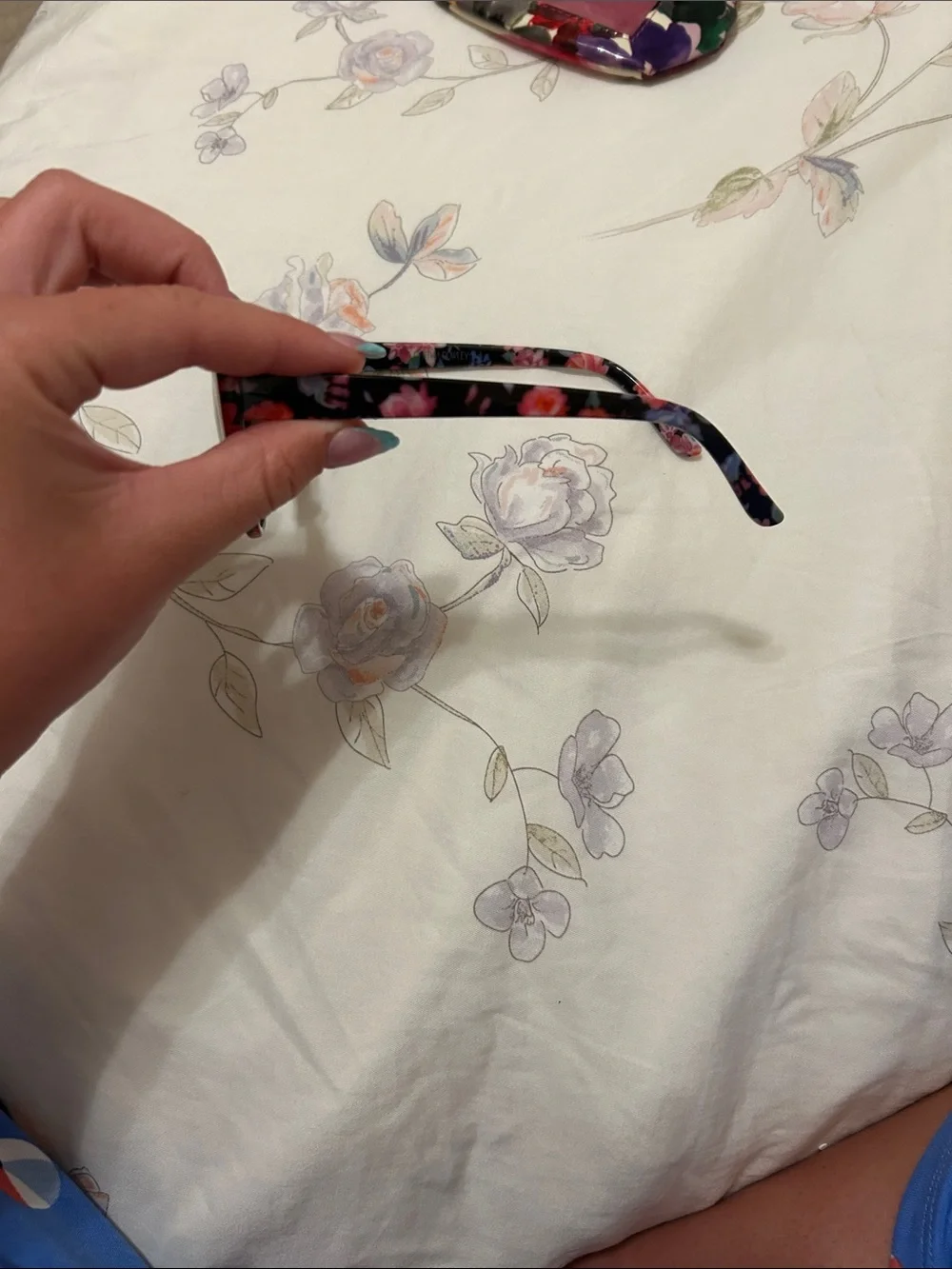 Cynthia Rowley Floral Cat-Eye Sunglasses in Pink, Purple & Green